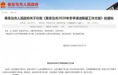 秦皇岛市2020年冬季清洁取暖工作方案：鼓励发展空气源